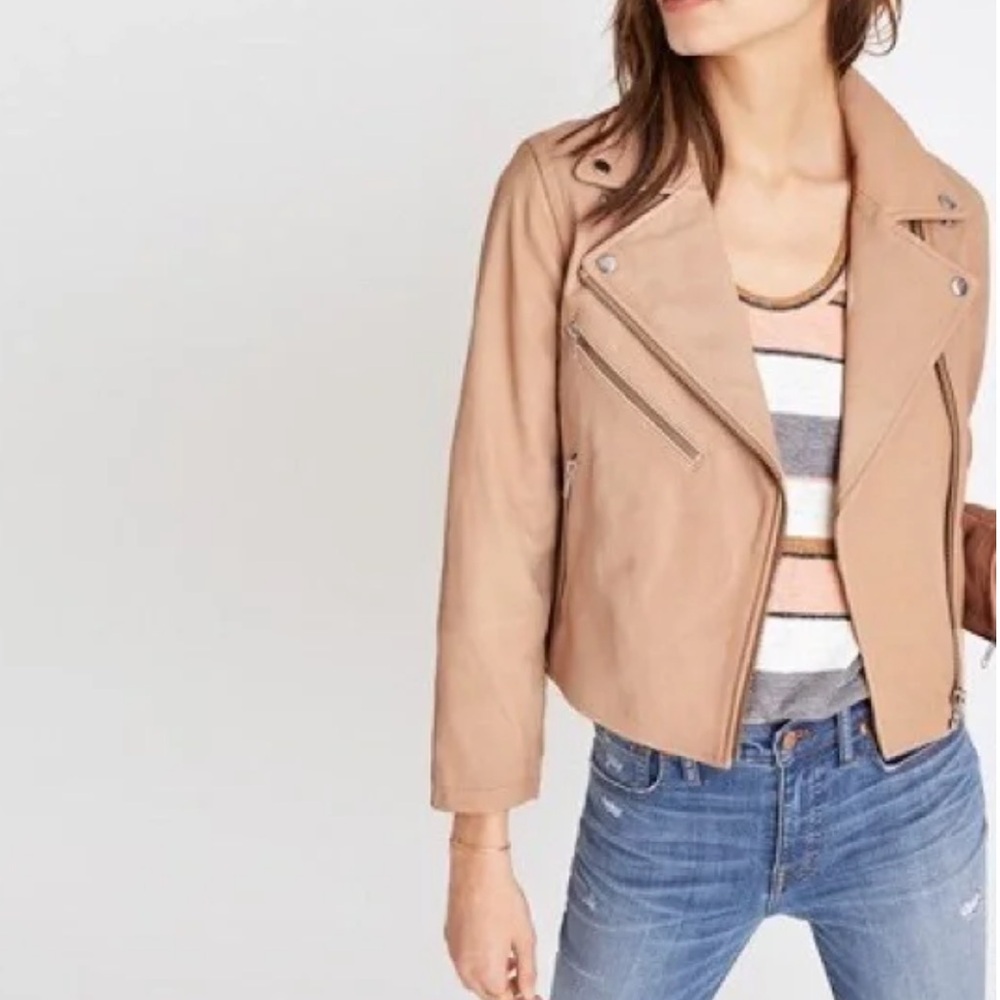 Madewell Tan Leather Jacket